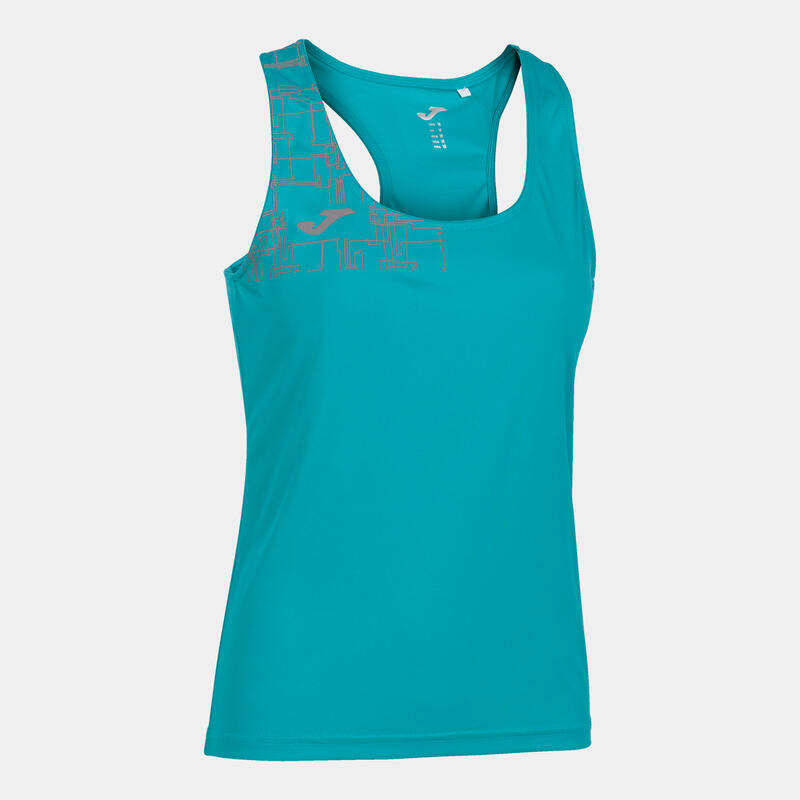 T-shirt de alça Mulher Joma Elite viii azul-turquesa