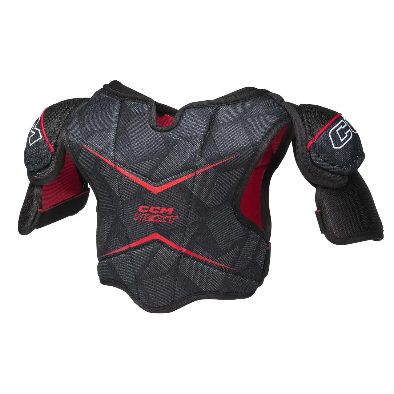 CCM Next 26 Youth hombreras de hockey negras infantiles 3/3