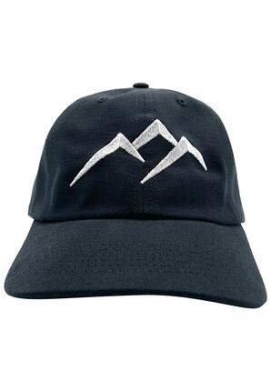 Femme Homme Randonnée Casquette de baseball Tröbes noire broderie gris argent