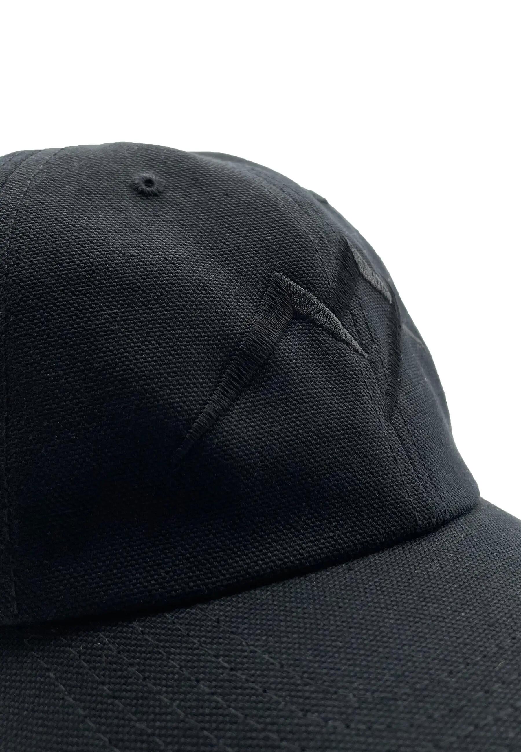 Femme Homme Randonnée Casquette de baseball Tröbes noire broderie noire 4/4
