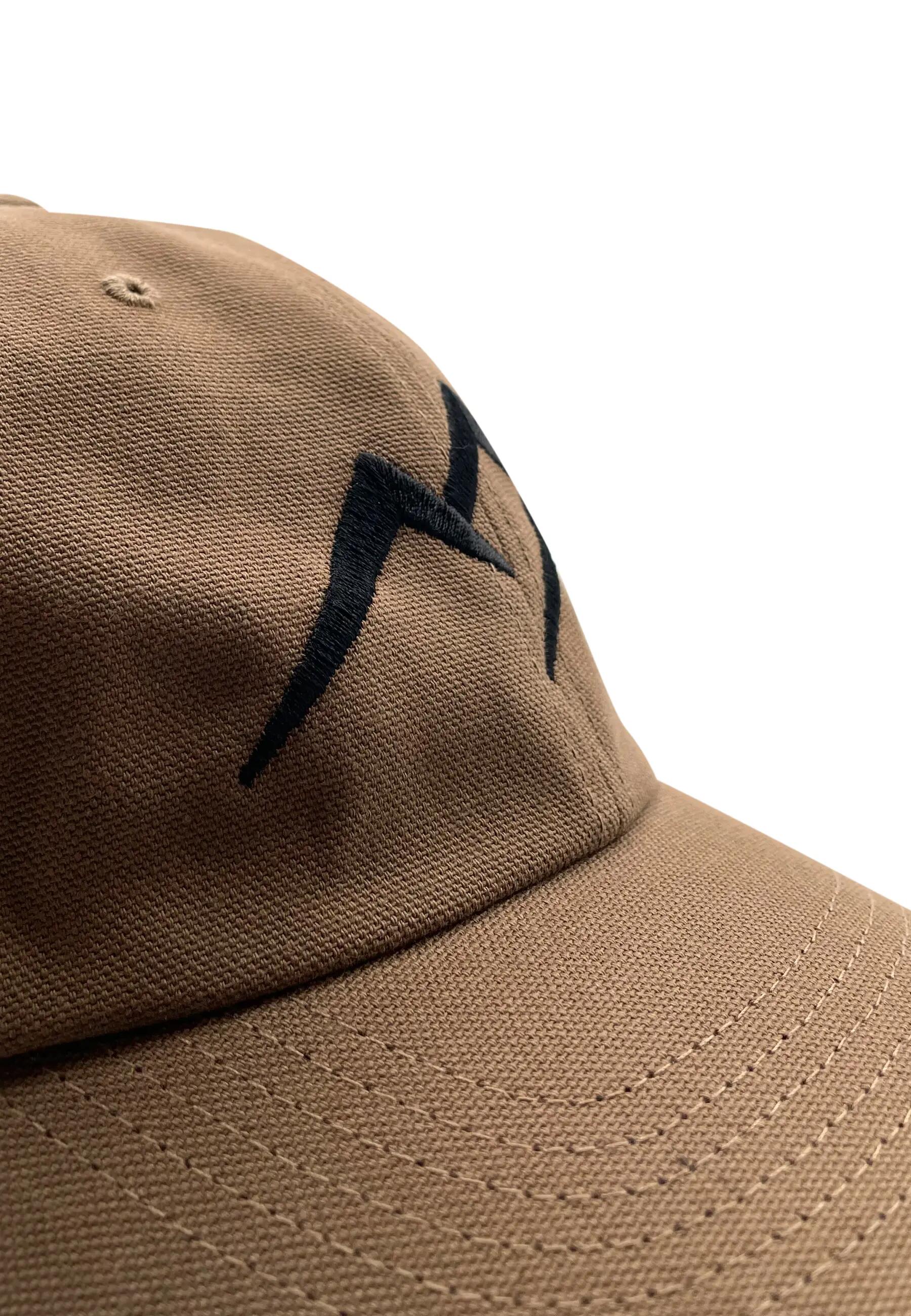 Donna Uomo Trekking Cappellino da baseball Tröbes marrone chiaro ricamo nero 4/4