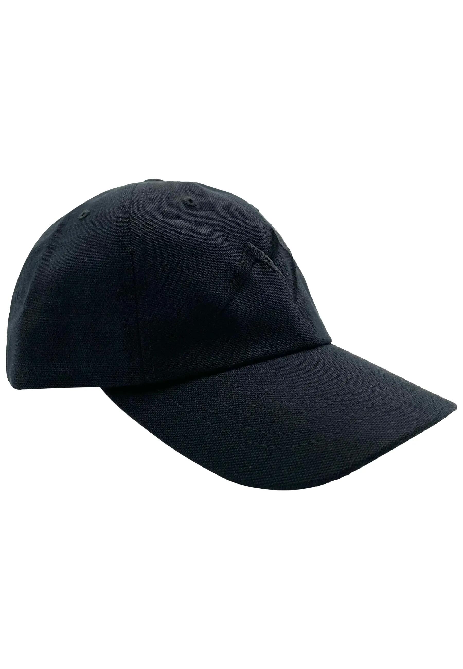 Femme Homme Randonnée Casquette de baseball Tröbes noire broderie noire 2/4