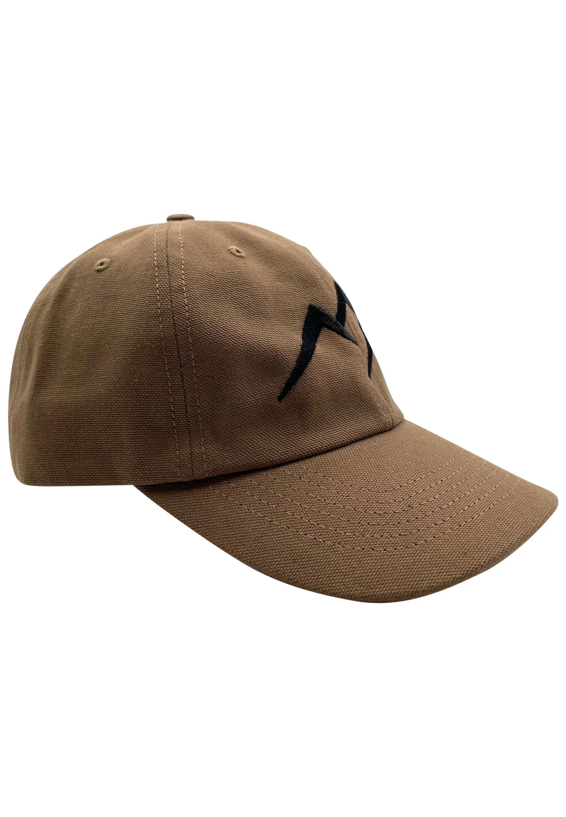 Donna Uomo Trekking Cappellino da baseball Tröbes marrone chiaro ricamo nero 2/4