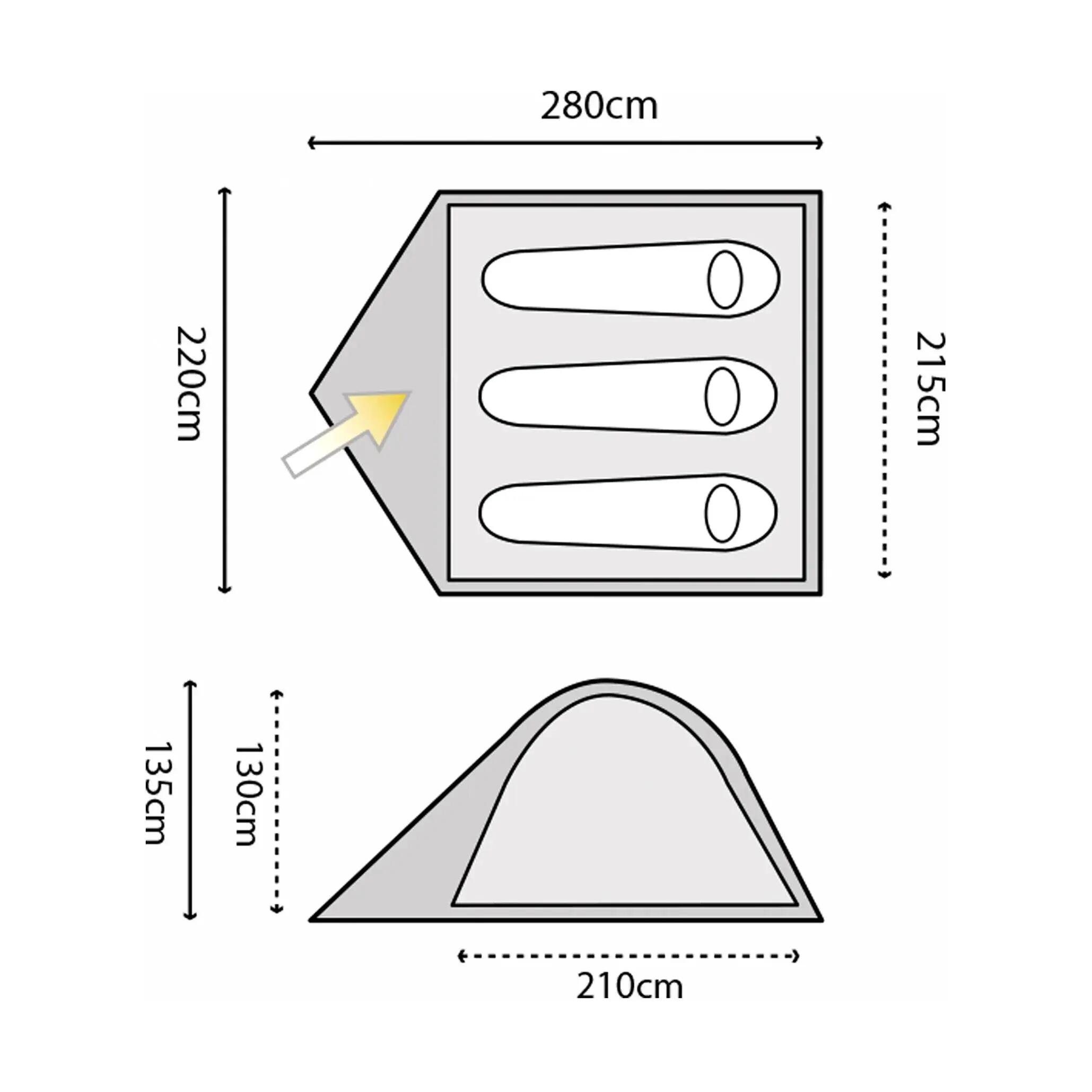 Tenda Campismo Highlander Birch 3 5/5