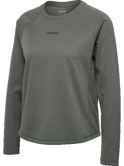 hummel T-shirt manches longues hmlMOMENTUM en polyester recyclé – CASTOR GRAY