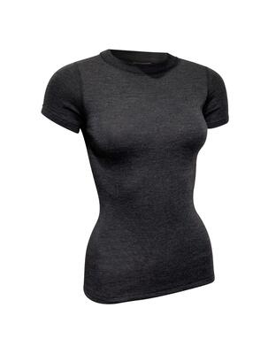 Donna Trekking Maglia intima merino manica corta Oberlind grigio scuro