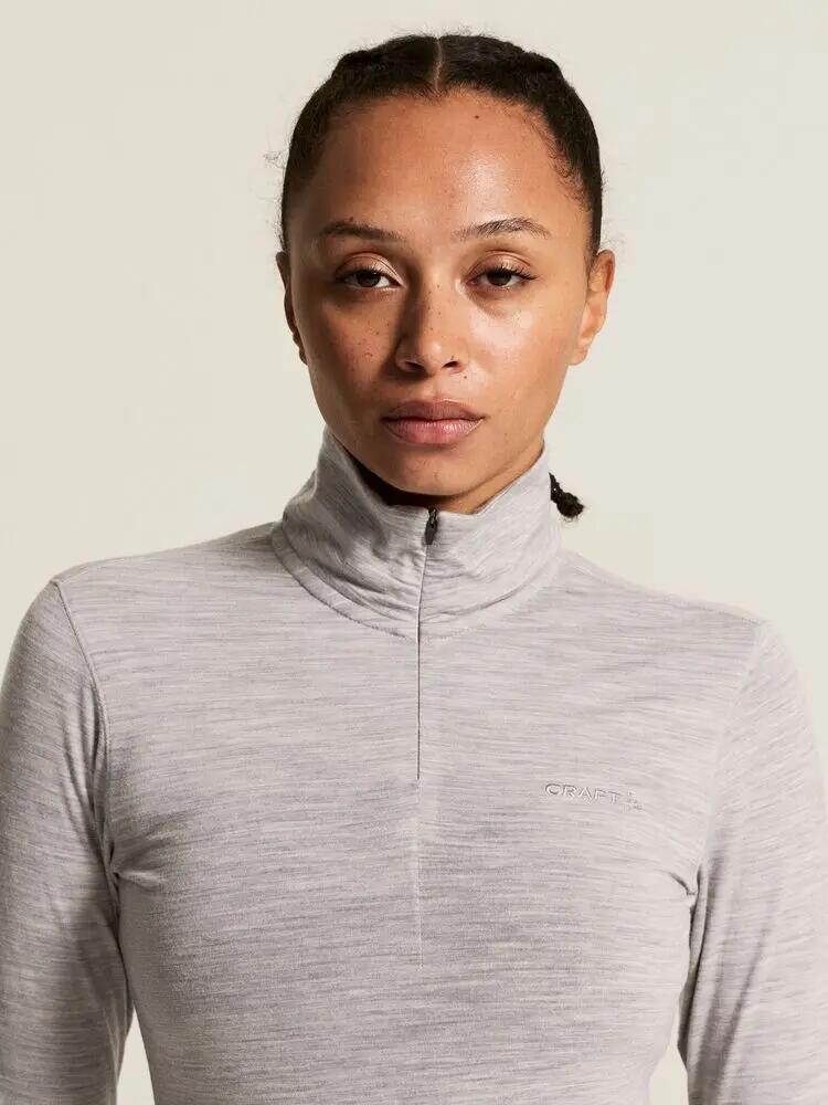 craft Wool 95 HZ LS W Langarm-Baselayer aus Merinowolle – Grey/Melange 7/7