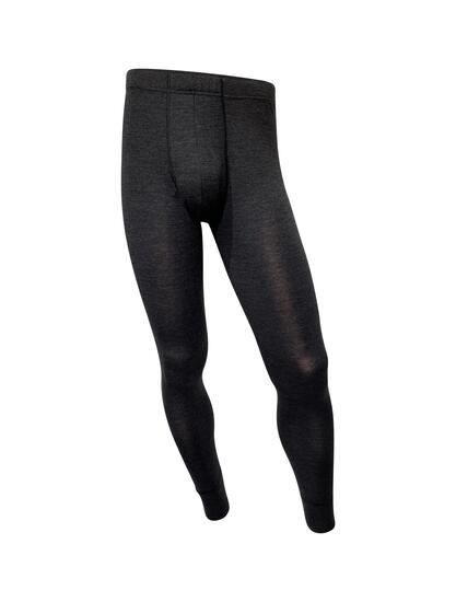 Herren Bergwandern Merino lange Unterhose Unterlind Dunkelgrau