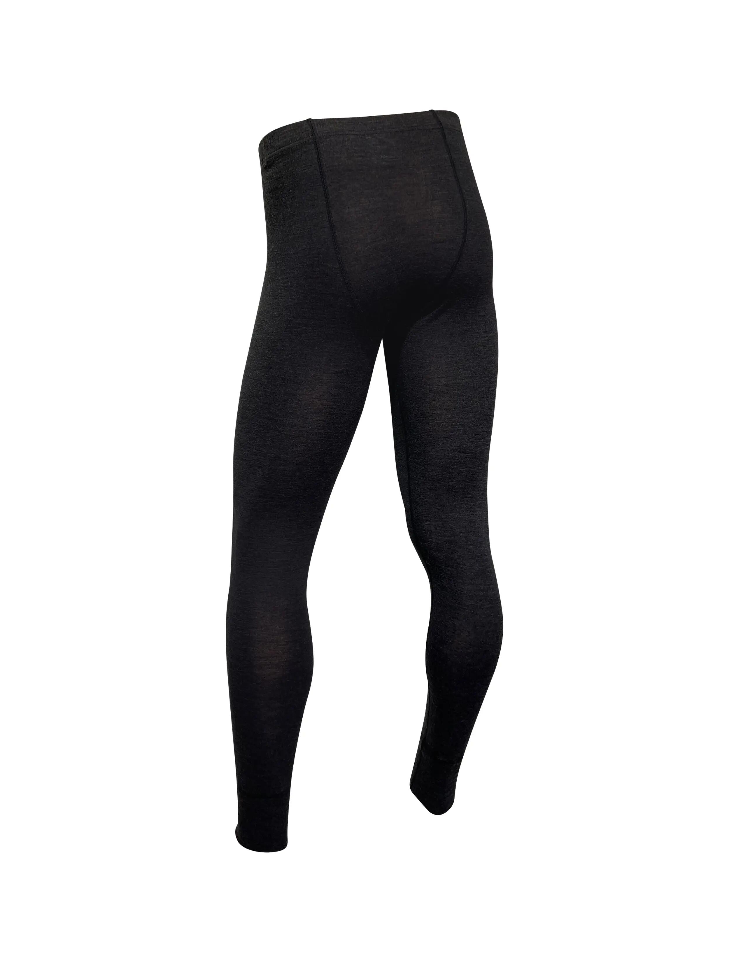 Herren Bergwandern Merino lange Unterhose Unterlind Dunkelgrau 2/3