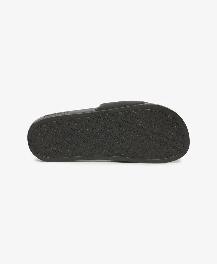 superdry Core Pool Sliders - ciabatte con fascia imbottita – BLACK/WHITE 7/7