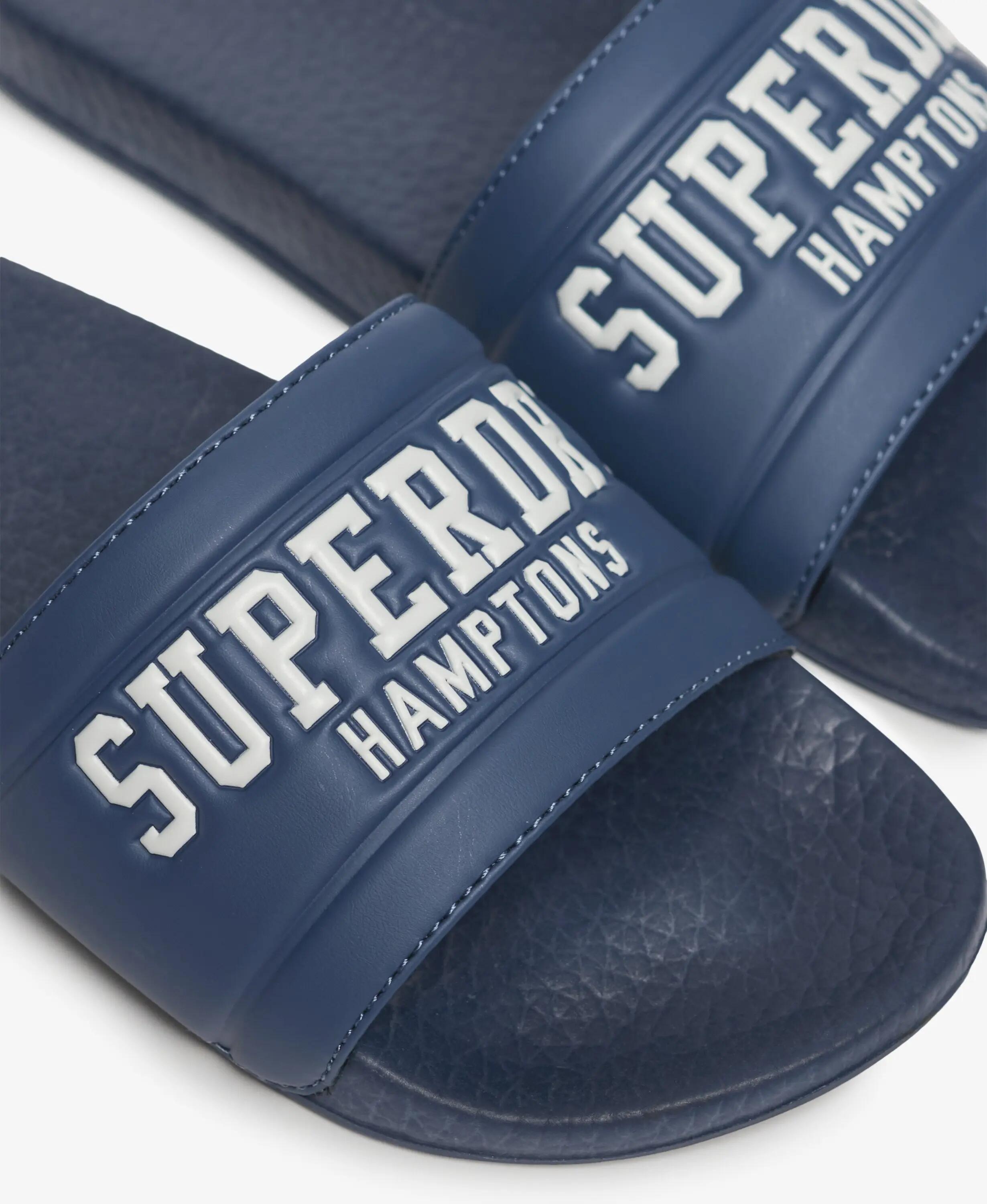 superdry Destination Pool Slides met gevoerde band – Mariner Navy 6/7