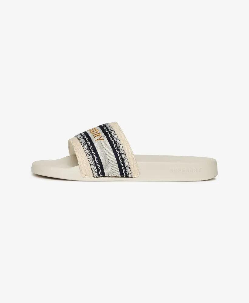 superdry Sandales Pool Vegan Webbing avec bride détaillée – NATURAL 4/5