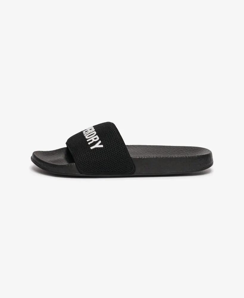superdry Chinelos Utility Mesh Pool com tira em mesh bordada – Black 4/7