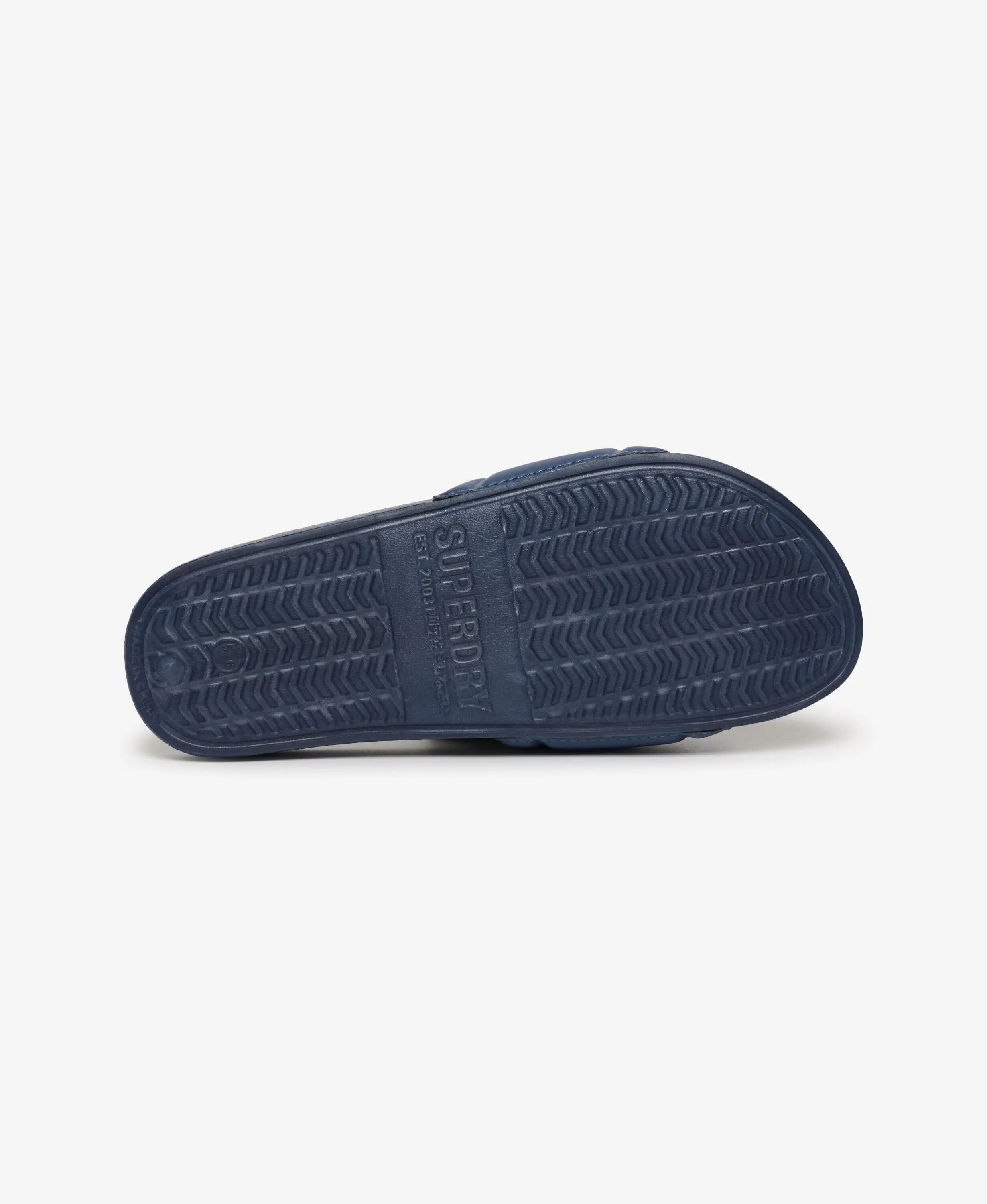 superdry Destination Pool Slides met gevoerde band – Mariner Navy 5/7