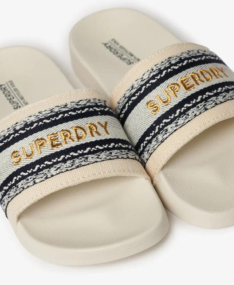 superdry Sandales Pool Vegan Webbing avec bride détaillée – NATURAL 2/5