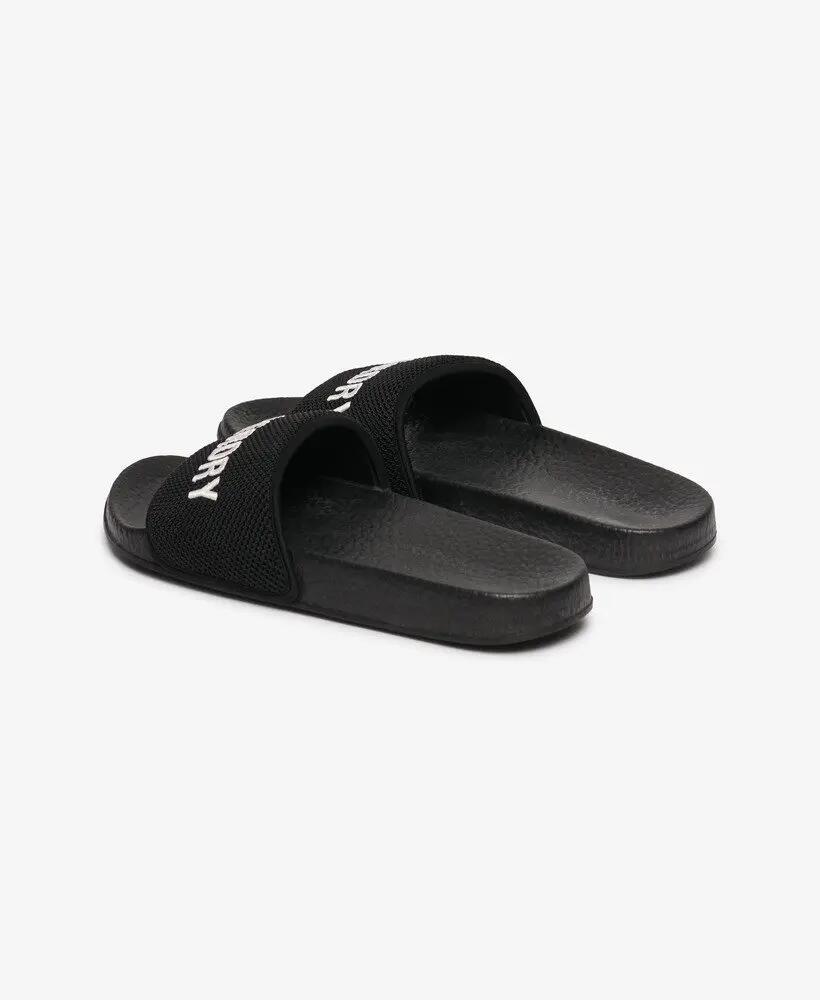 superdry Chinelos Utility Mesh Pool com tira em mesh bordada – Black 3/7
