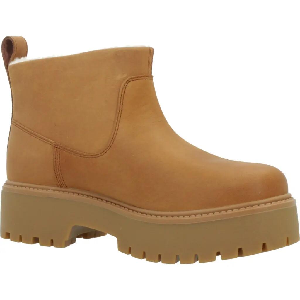 chaussures d'alpinisme STST MID WARM LINED BOOT RUST, Wide FEMME marron 5/5