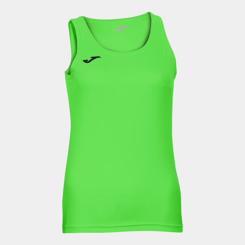 T-shirt de alça Mulher Joma Diana verde fluorescente