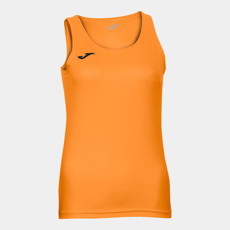 Camiseta tirantes mujer Elite IX amarillo flúor