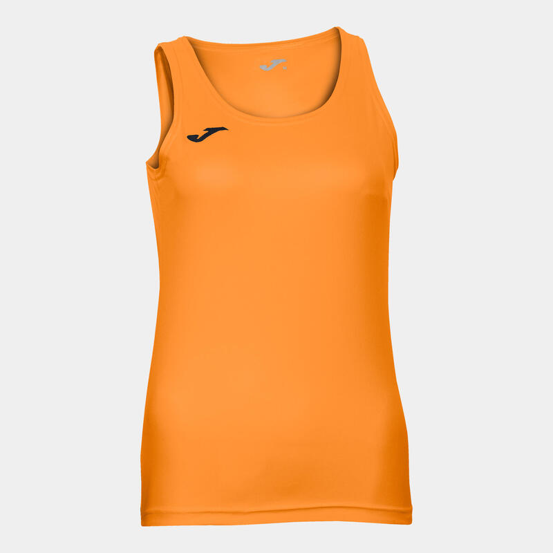 Camiseta sin mangas Mujer Joma Diana naranja flúor