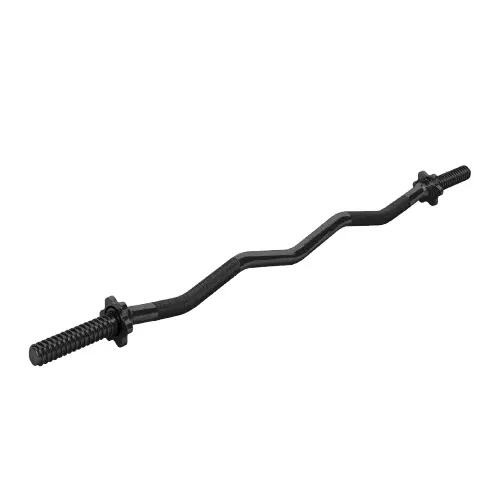 Bară SZ pentru biceps 48 inchi cu piulite, neagra – US EDITION