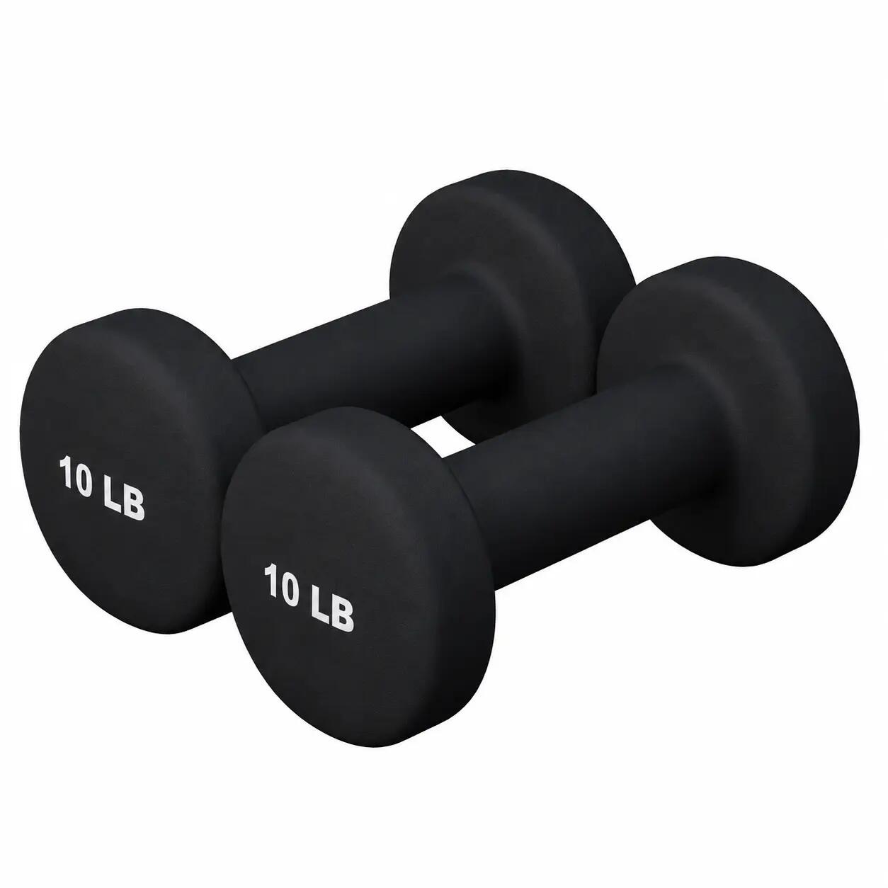Halterele de gimnastică din neopren, rotunde, 1 - 10 lb - US EDITION