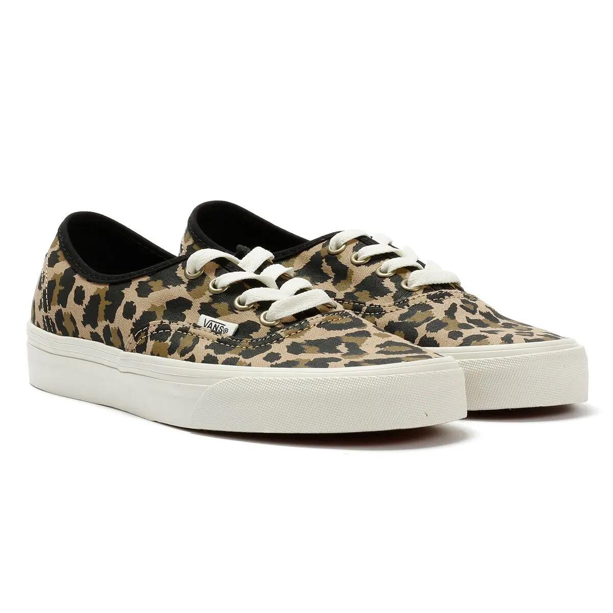 Vans Authentic Canvas Women's Leopard Black/Insense Trainers 1/6