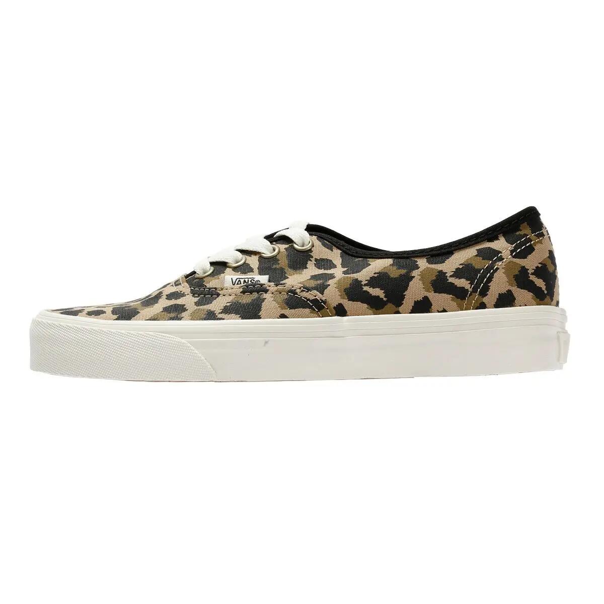 Vans Authentic Canvas Women's Leopard Black/Insense Trainers 6/6