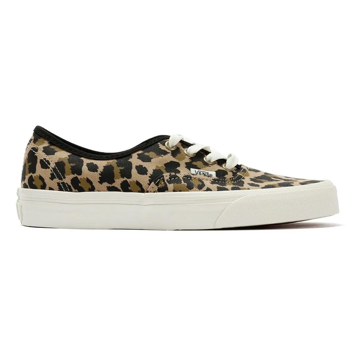 Vans Authentic Canvas Women's Leopard Black/Insense Trainers 5/6