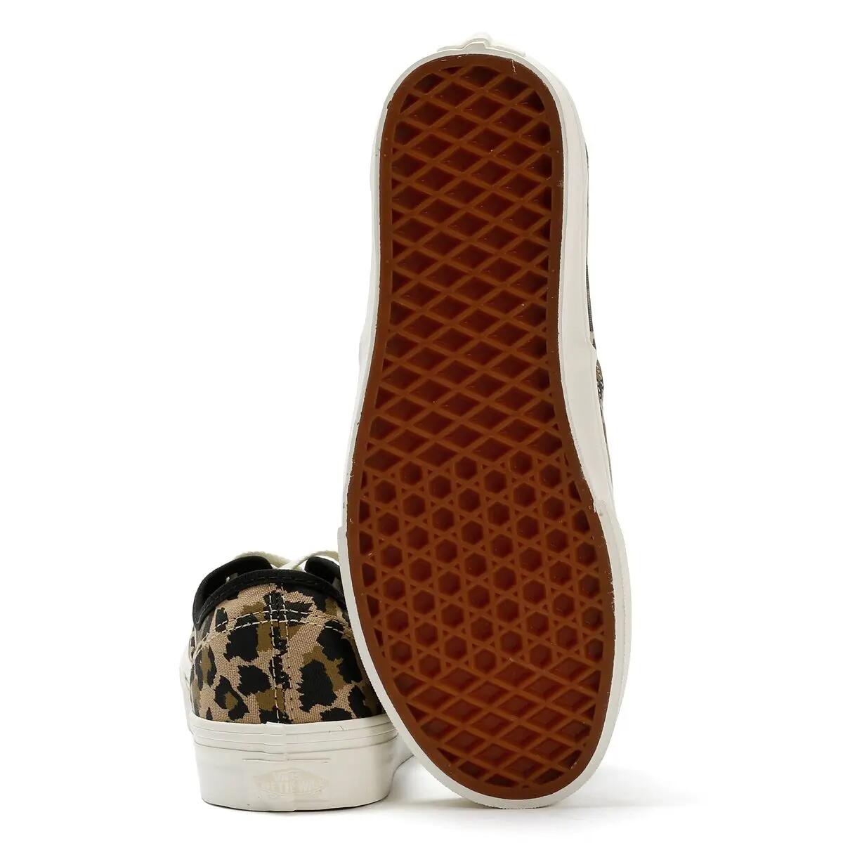 Vans Authentic Canvas Women's Leopard Black/Insense Trainers 4/6