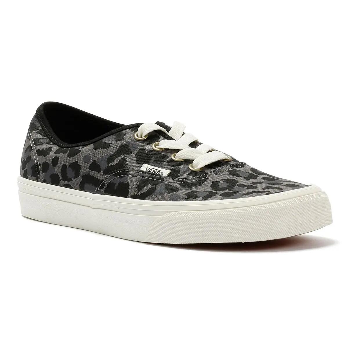 Vans Authentic Canvas Leopard Black/Pewter Trainers 2/6