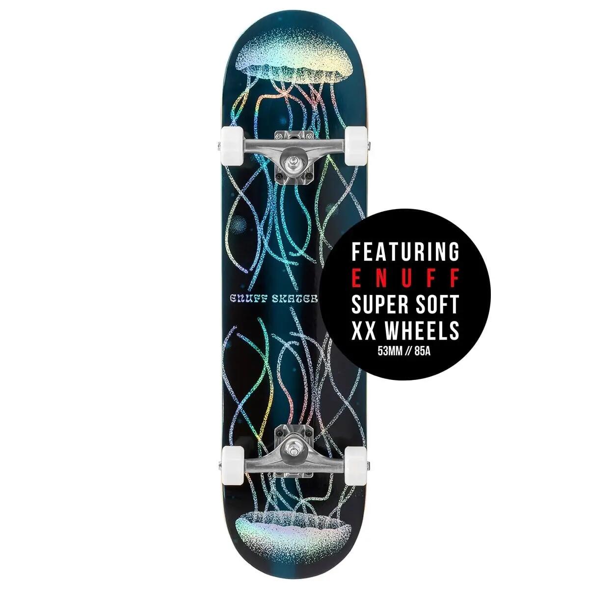 ENUFF Skateboard Komplett Abyss Hologram Jellyfish 8" 7/7