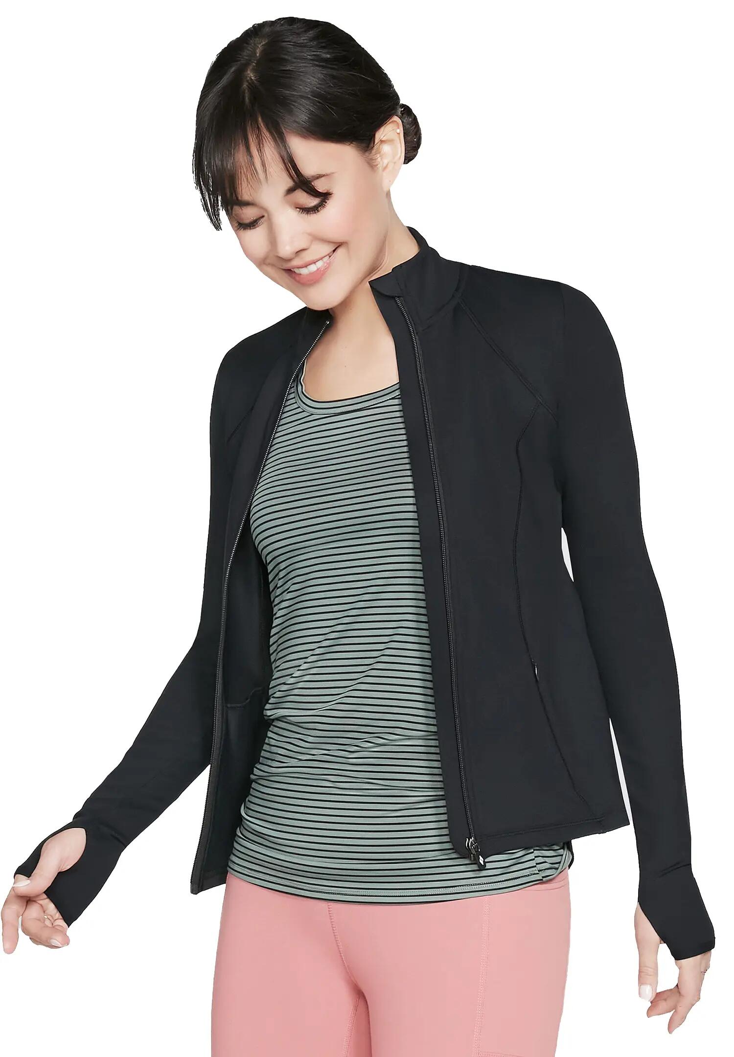 Skechers Apparel GOWALK Mesh Jacket Jacke Damen W03JA158 BLK schwarz 6/6