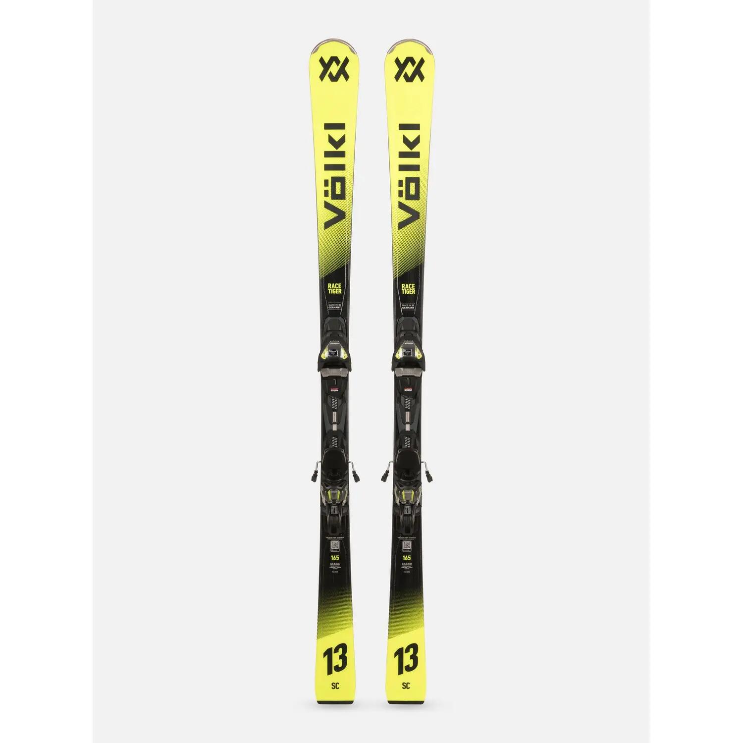 Pack De Skis Racetiger Sc Yellow + Fixations Vmotion 12 Homme 1/2