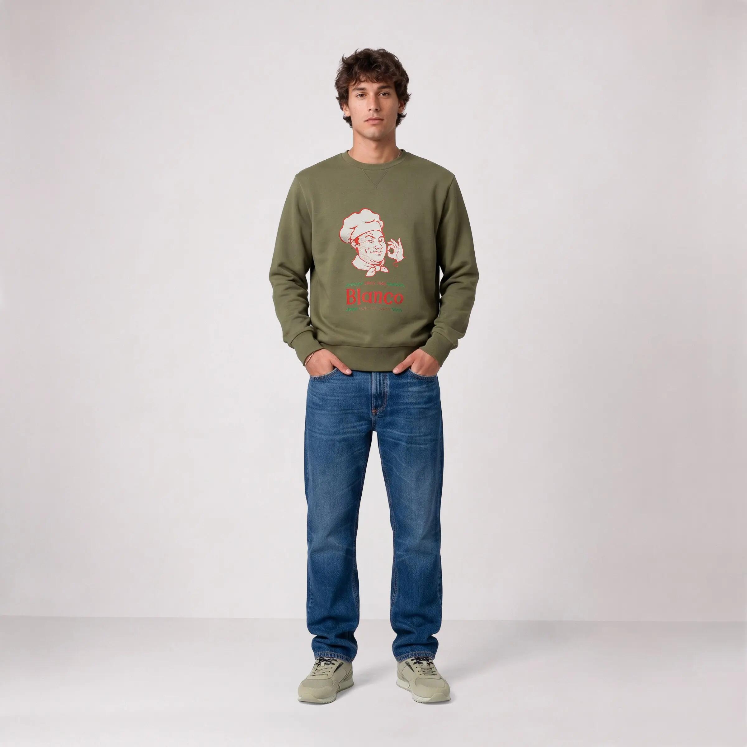 Sweatshirt met ronde hals en Blanco Family Restaurant-print 6/6