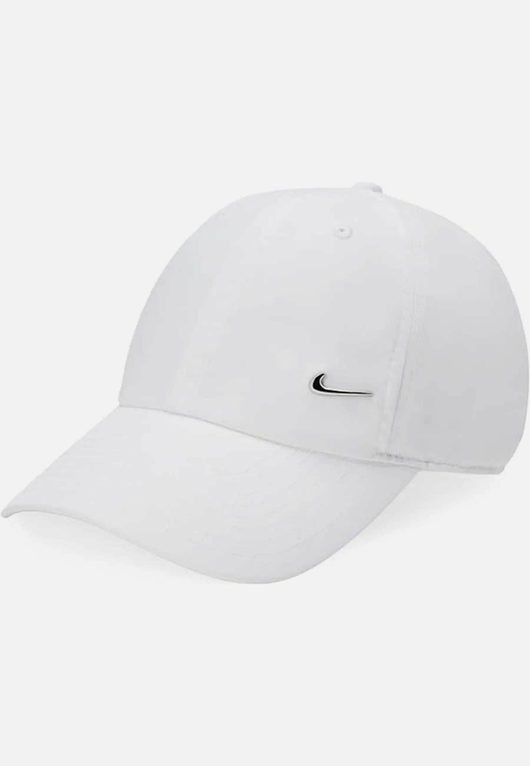 Casquette Nike Dri-FIT Club Unstructured Metal Swoosh Cap, Blanc, Unisexe 3/5