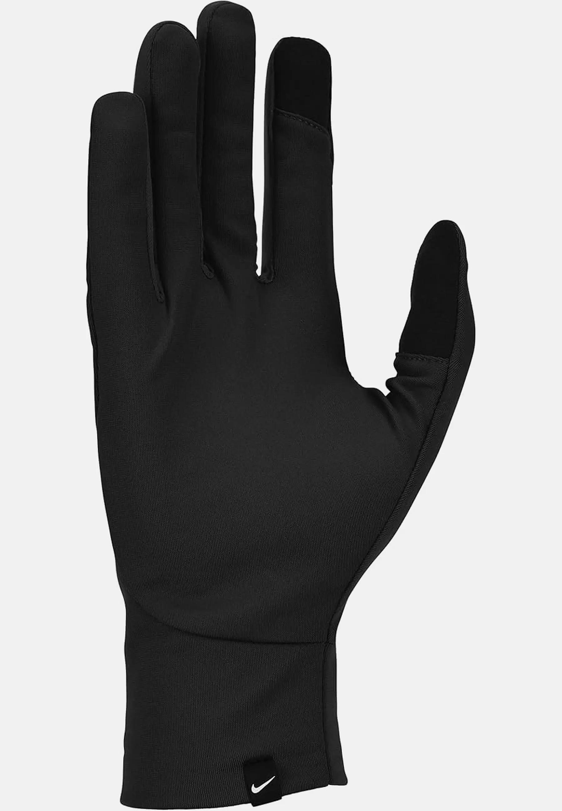 Donna Leggera ThermaFit Aderente Corsa Guanto Nike Nero Argento 5/6