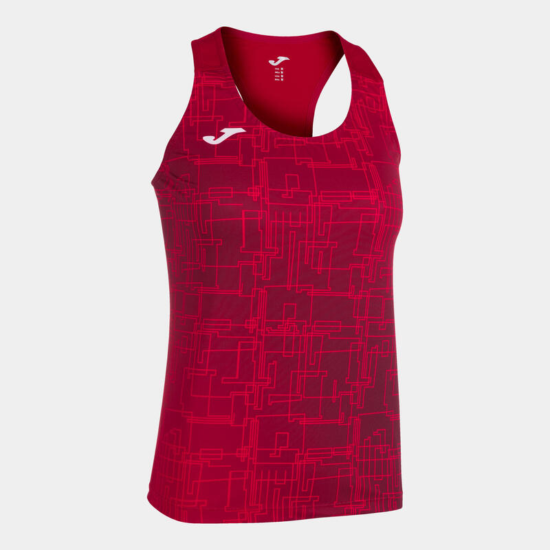 Camiseta Tirantes Running Mujer Joma Elite VIII Rojo