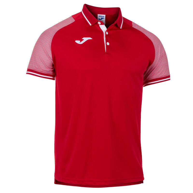 Polo manches courtes Homme Joma Essential ii rouge blanc