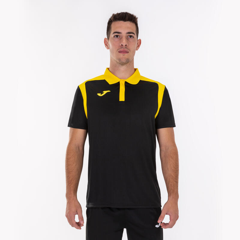 Polo manches courtes Homme Joma Championship v noir jaune