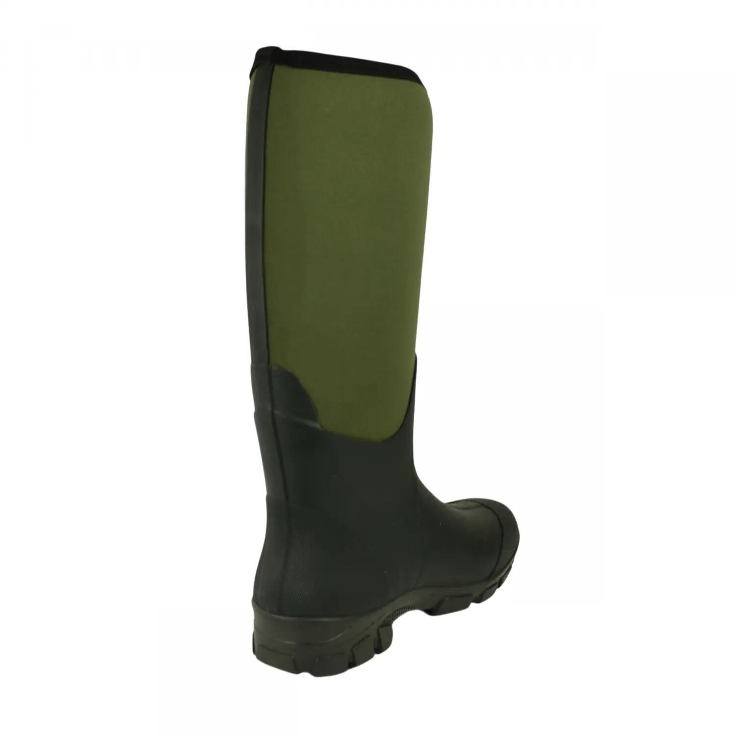 Herren - Outdoor-Gummistiefel - Neoprenstiefel Farum II - Oliv/Schwarz 4/5