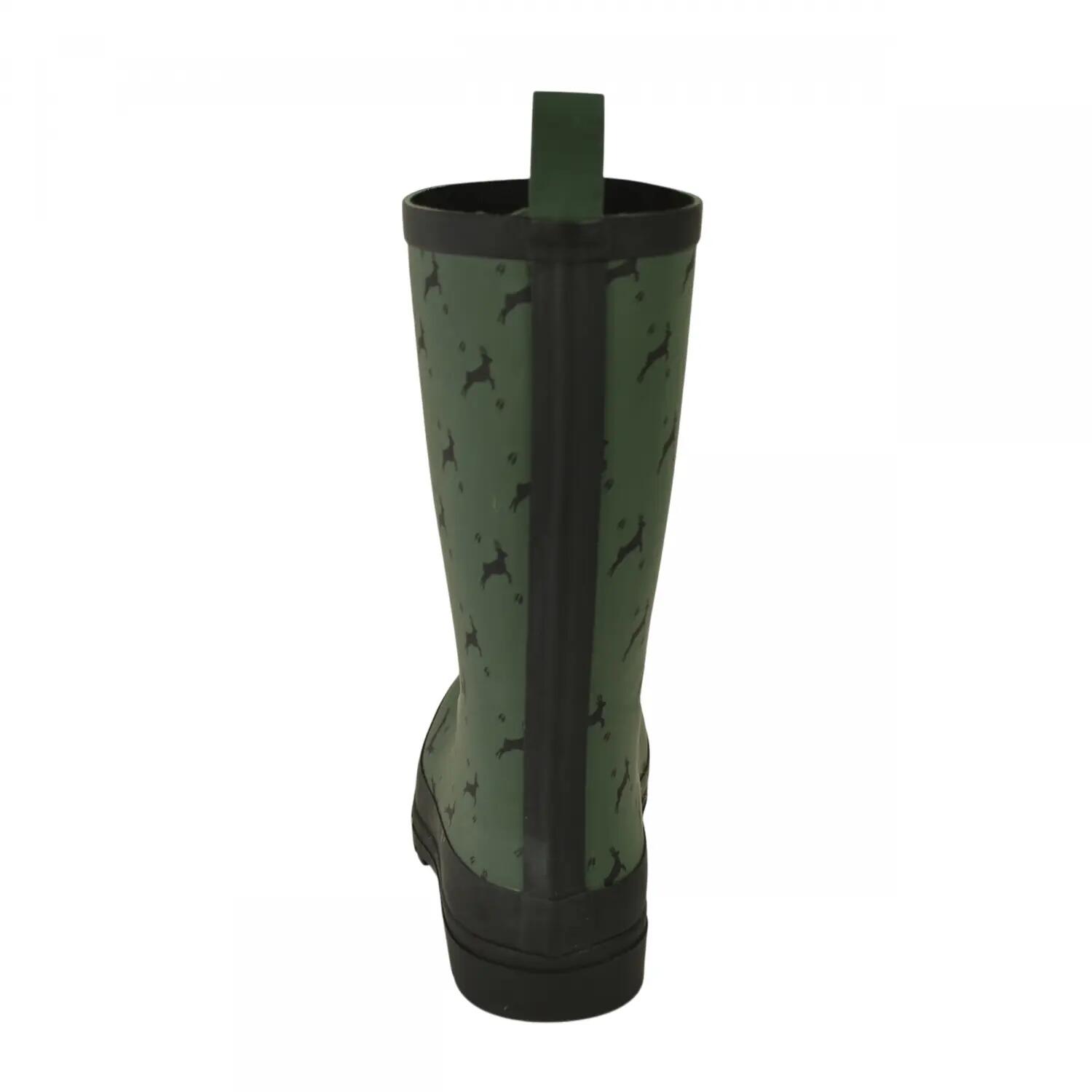 Almwalker Gummistiefel Hirschlein Damen (Oliv) Größe 39 5/5
