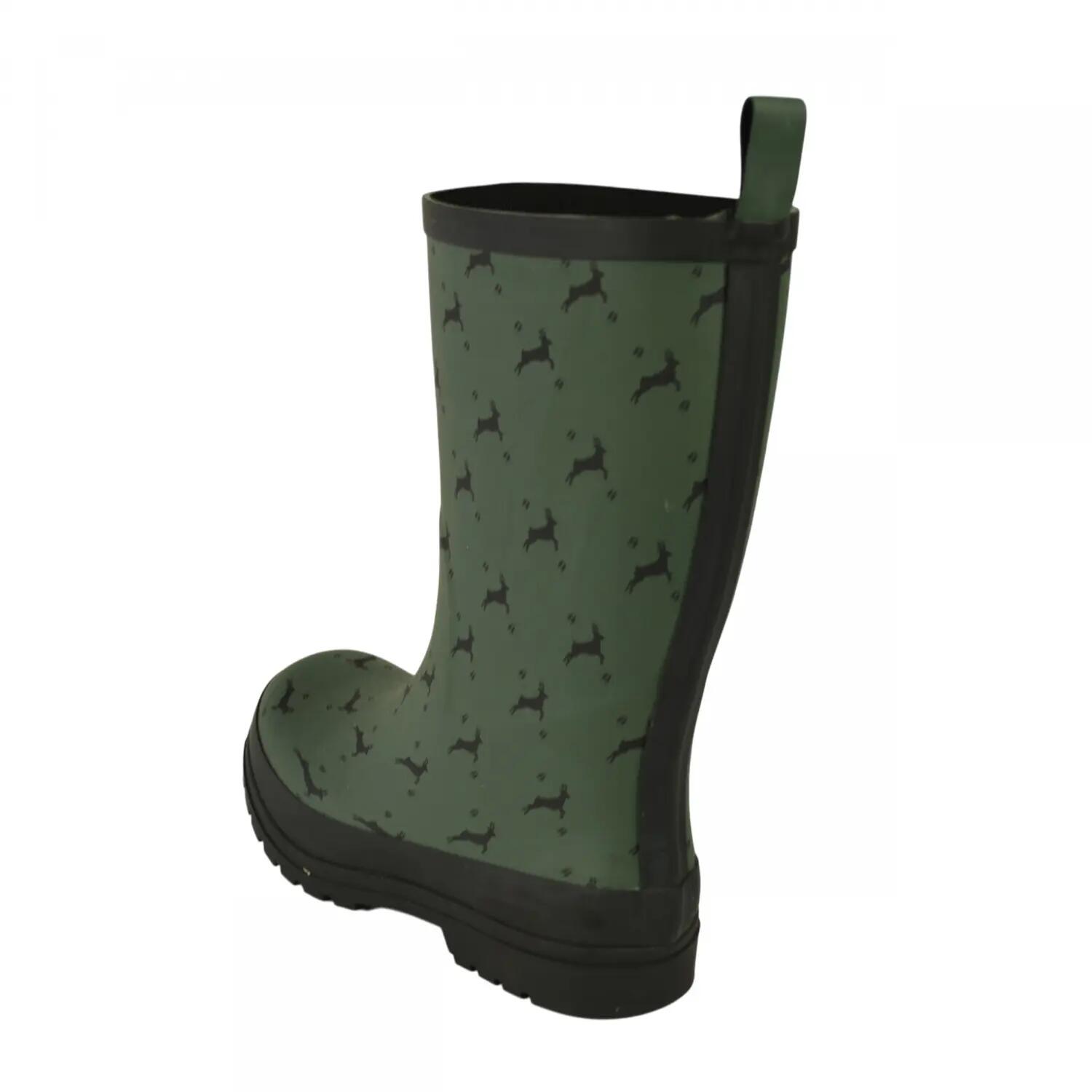 Almwalker Gummistiefel Hirschlein Damen (Oliv) Größe 39 4/5