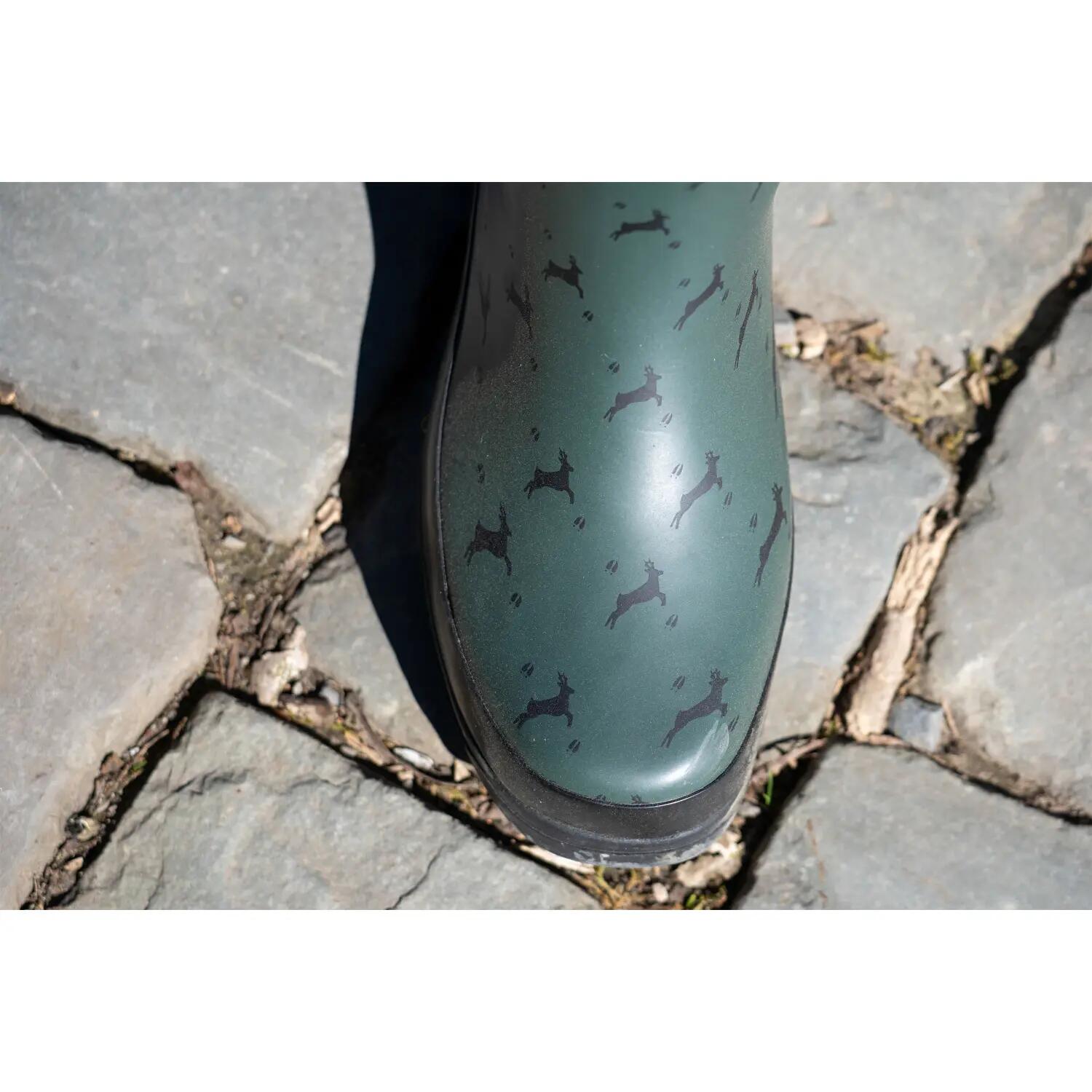Almwalker Gummistiefel Hirschlein Damen (Oliv) Größe 39 3/5
