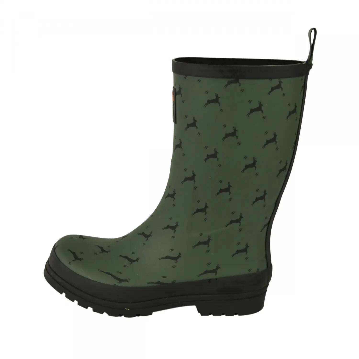 Almwalker Gummistiefel Hirschlein Damen (Oliv) Größe 39 2/5