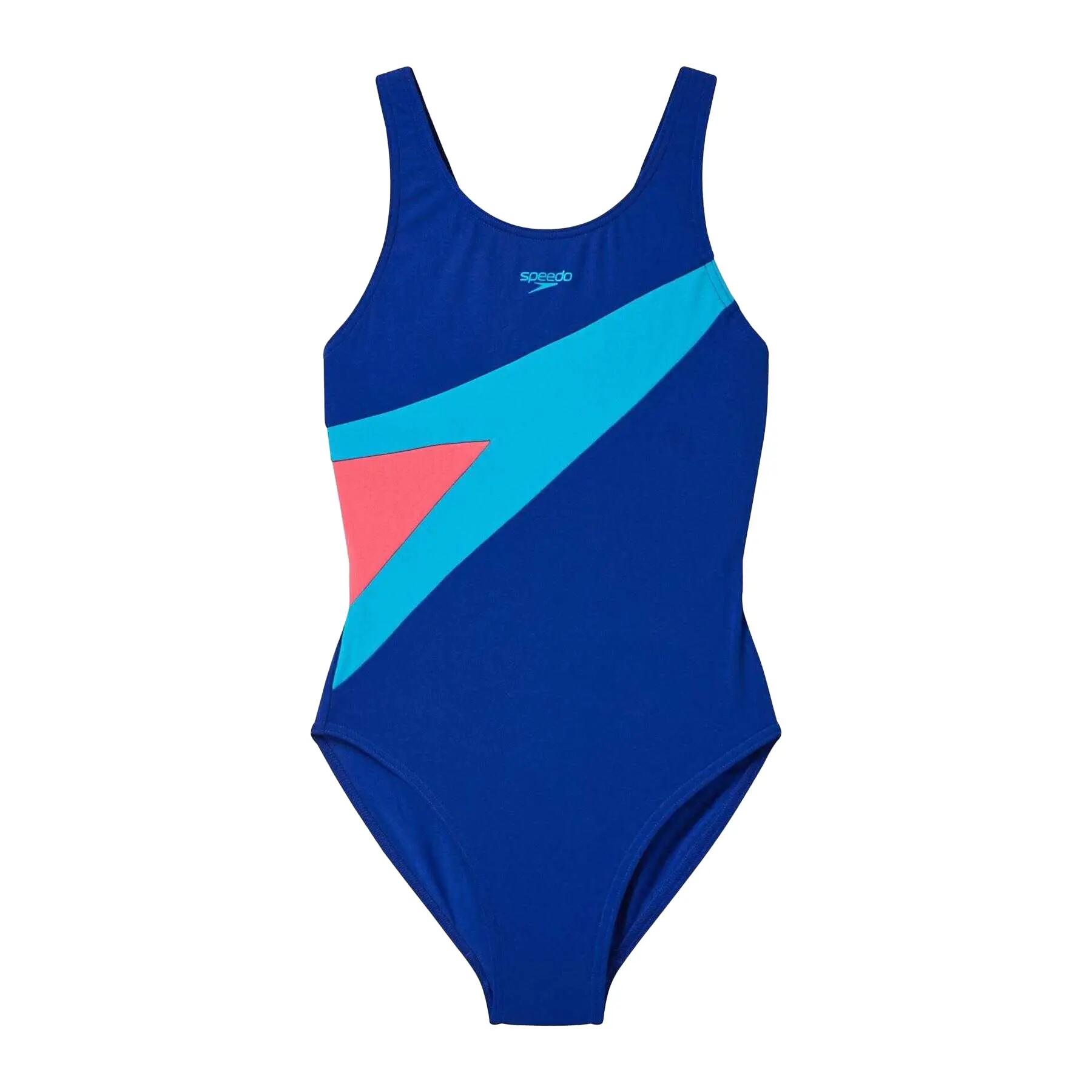 Speedo Girls Hyperboom Butterfly Logo One Piece Swimsuit