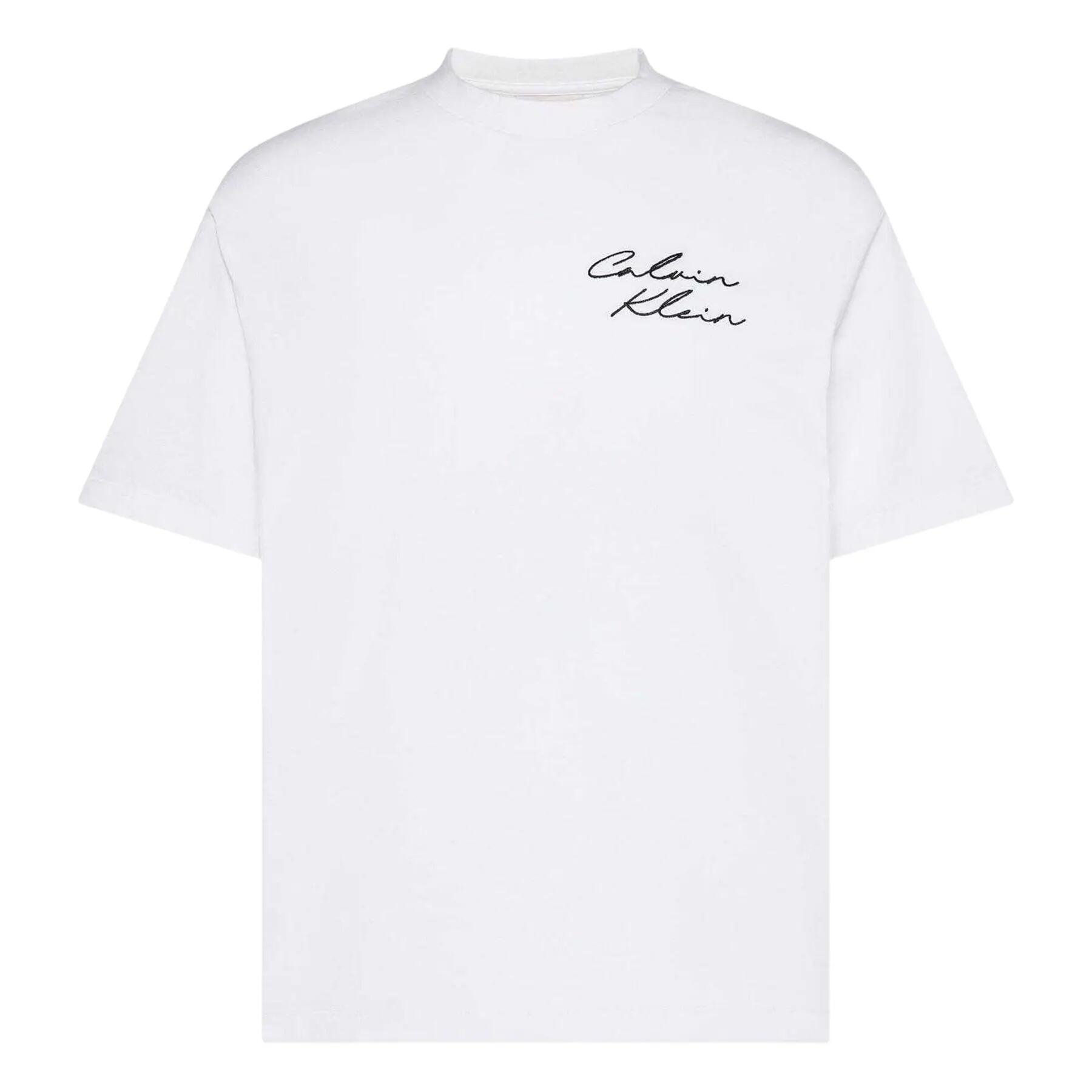 Calvin Klein Mens Script Relaxed Fit T-Shirt