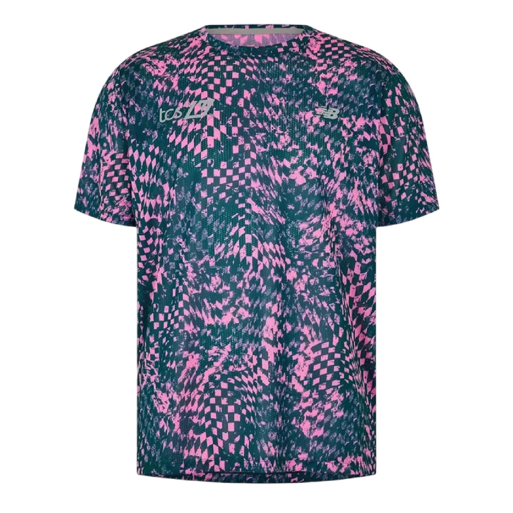 New Balance Mens Performance Short-Sleeved Running Top