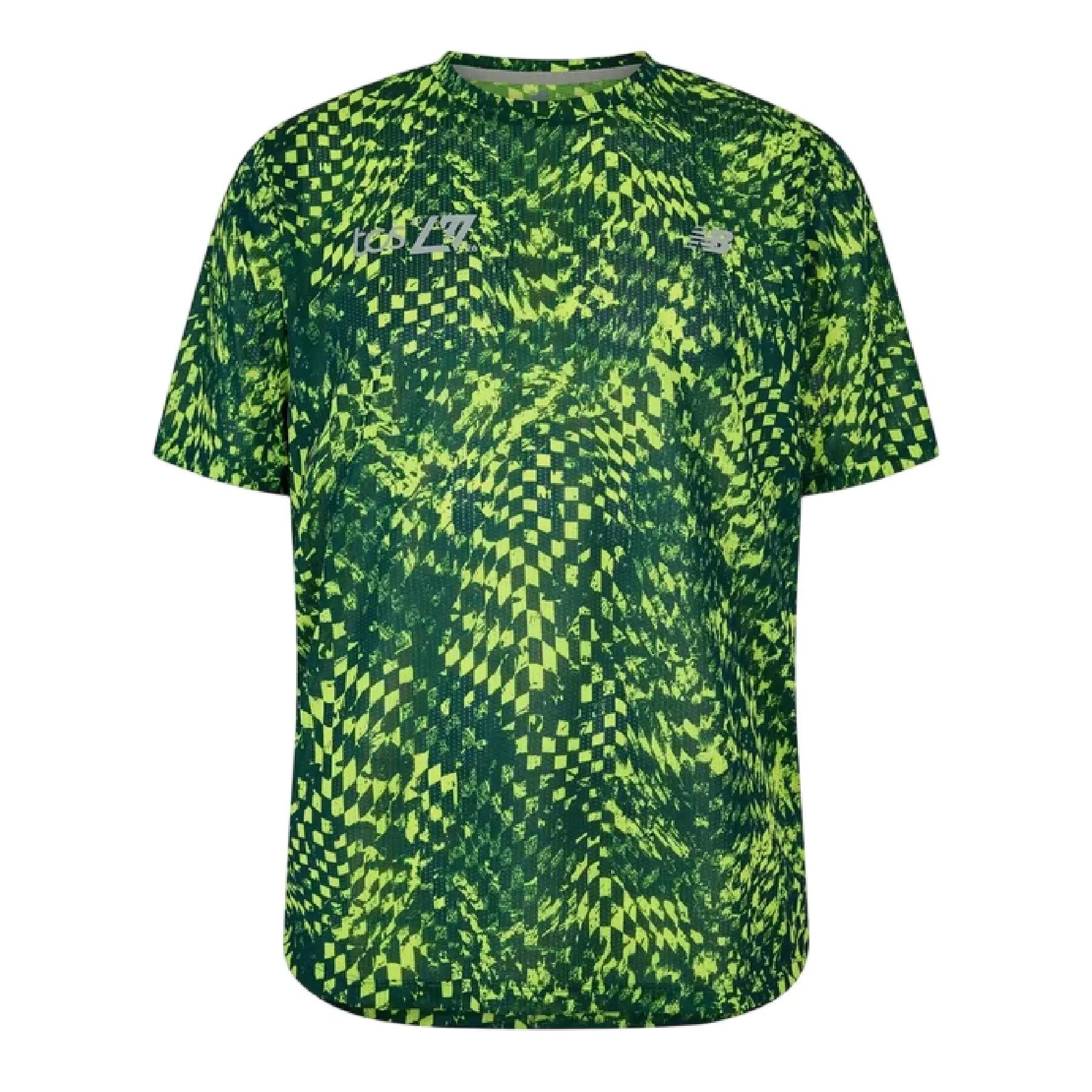 New Balance Mens Performance Short-Sleeved Running Top
