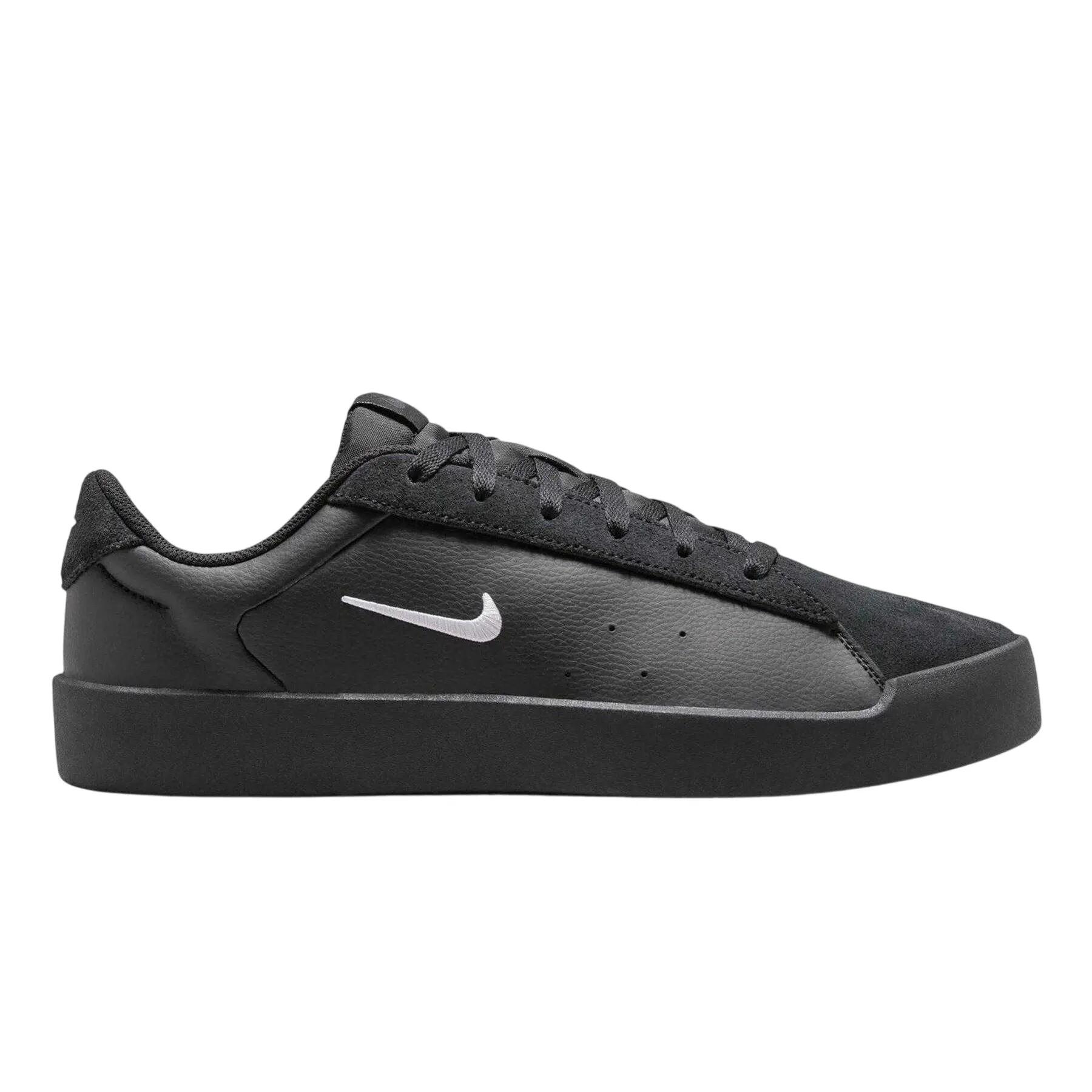 Nike Mens Blacktop Swoosh Leather Platform Trainers